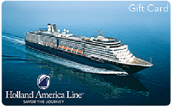 Holland America gift card