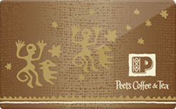 $0 PEET'S COFFEE Snowflakes 2016 Gift Card 