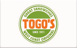 Togo's gift card