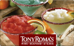 Tony Roma's gift card