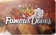 Famous Dave's gift card