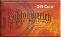 Gordon Biersch gift card