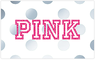 Pink gift card